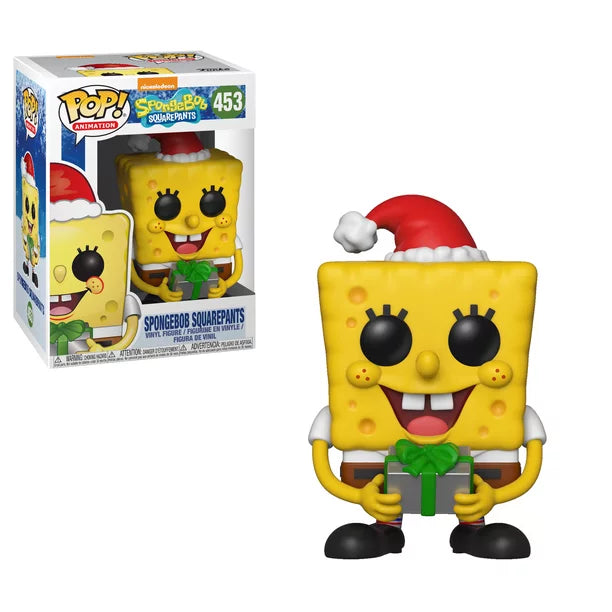 Sponge Bob Square Pants - Spongebob Squarepants (Santa Hat w/Candy Cane) #453