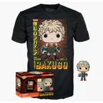 My Hero Academia Katsuki Bakugo (Metallic) w/T-Shirt and Funko #249 (size Large) GameStop Exclusive