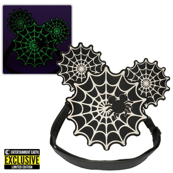 Mickey Mouse Spiderweb Mickey Glow-in-the-Dark Crossbody Purse - EE Exclusive