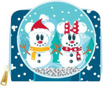 Mickey & Minnie Snow Globe Zip Around Wallet