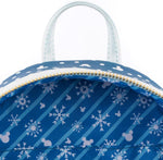 Loungefly Disney Snowman Mickey Minnie Snow Globe Mini Backpack