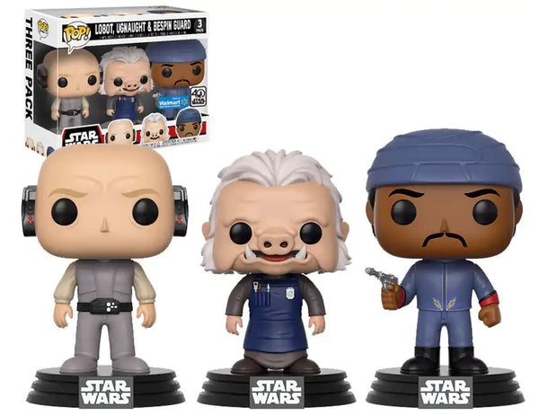 Star Wars - 3 Pack, Lobot, Ugnaught, Bespin Guard - Walmart Exclusive (3 pack) VAULTED
