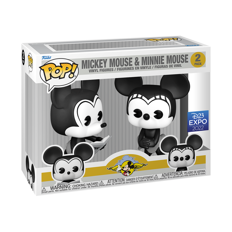 Mickey Mouse & Minnie Mouse (2 pack)