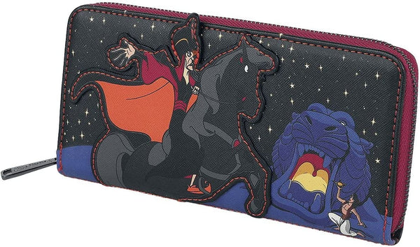 Loungefly Disney Villains Aladdin Jafar Scene Ziparound Wallet