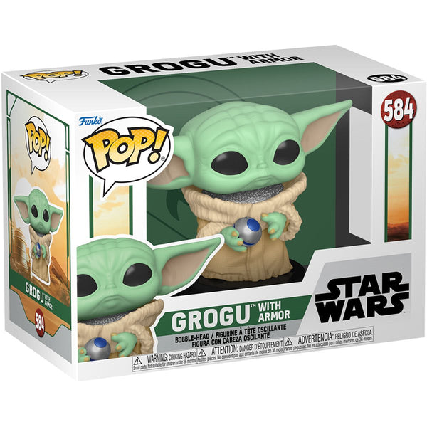 Star Wars: Book of Boba Fett Grogu with Armor Pop! #584