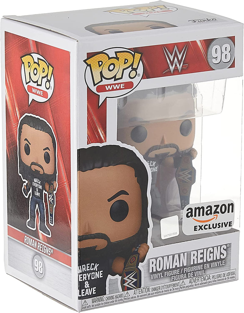 WWE: Roman Reigns with Title, Wreck Everyone and Leave, Amazon Exclusive Vinyl Figure #98