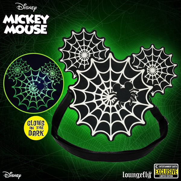 Mickey Mouse Spiderweb Mickey Glow-in-the-Dark Crossbody Purse - EE Exclusive
