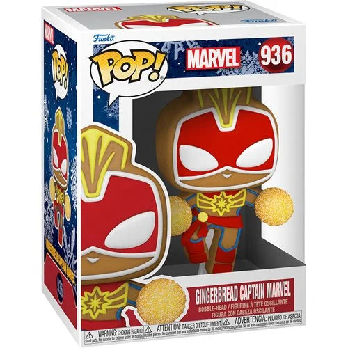 Marvel Holiday Gingerbread Captain Marvel Pop! Vinyl Figure #936