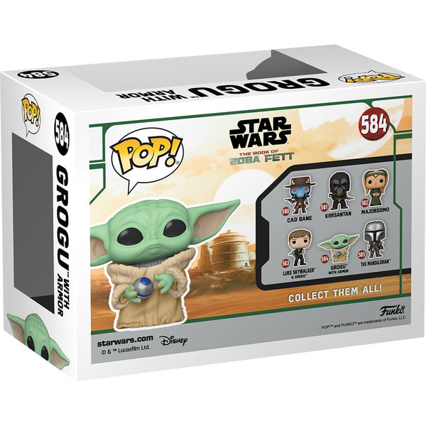 Star Wars: Book of Boba Fett Grogu with Armor Pop! #584