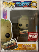 Marvel Guardians of the Galaxy Vol. 2 - Groot w/Mix Tape (Marvel Collector Corps) #260