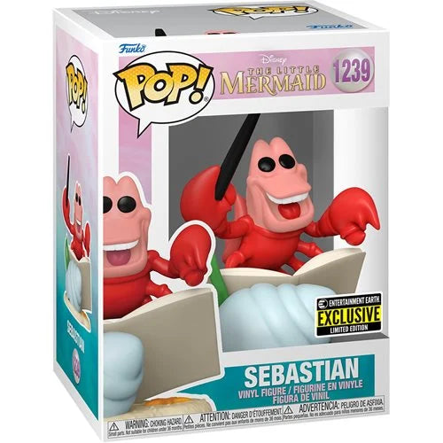 The Little Mermaid Sebastian Pop! Vinyl Figure - Entertainment Earth Exclusive #1239