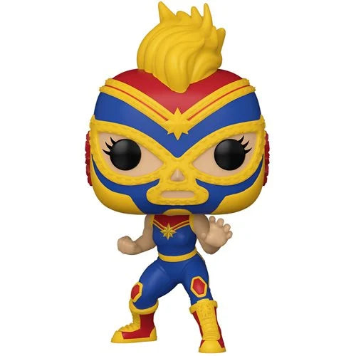 Marvel Luchadores La Estrella Cosmica Captain Marvel Pop! Vinyl Figure #710