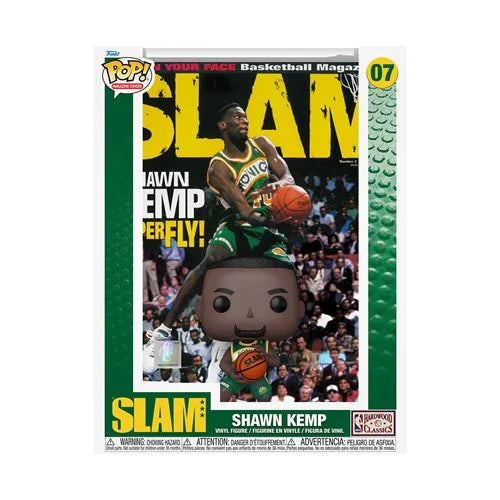 NBA SLAM Shawn Kemp Pop! Cover Figure with Case