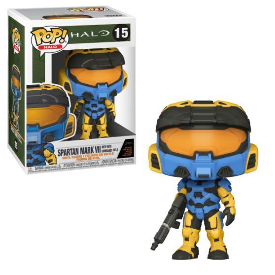 Halo - Spartan Mark VII with VK78 Commando Rifle (Blue) #15