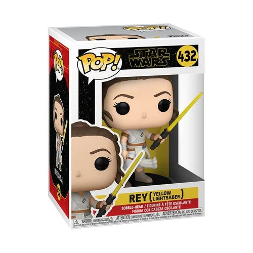 Star Wars: The Rise of Skywalker Rey with Yellow Saber Pop! Vinyl Figure #432