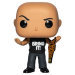 WWE The Rock with Championship Belt Pop! Vinyl Figure - EE Exclusive #91