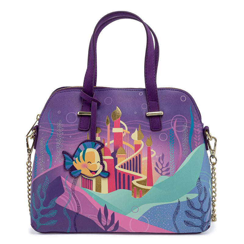 DISNEY THE LITTLE MERMAID ARIEL CASTLE CROSSBODY PURSE