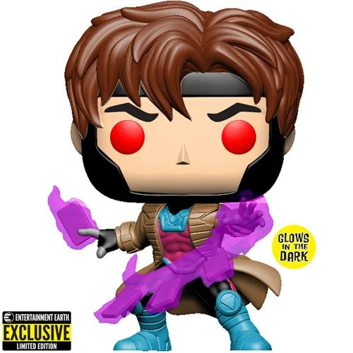 X-Men Gambit Glow-in-the-Dark Pop! Vinyl Figure - Entertainment Earth Exclusive