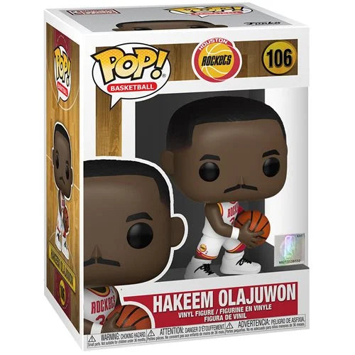 NBA: Legends Hakeem Olajuwon (Rockets Home) Pop! Vinyl Figure #106
