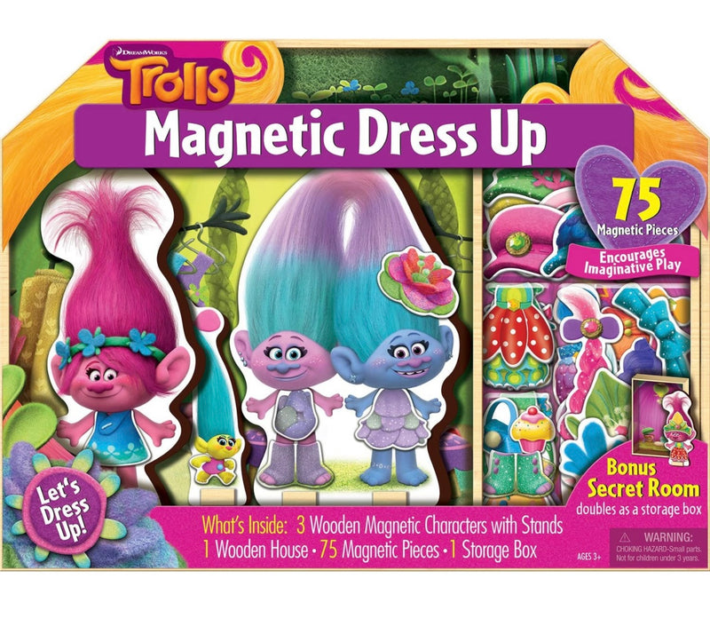 Trolls 75 Piece Magnetic Dress Up