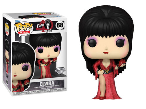 Elvira 40th Anniversary Diamond Glitter Pop! Vinyl Figure #68