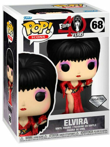 Elvira 40th Anniversary Diamond Glitter Pop! Vinyl Figure #68
