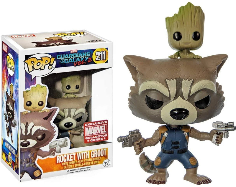 Marvel Guardians of the Galaxy Vol. 2 - Rocket w/Groot (Marvel Collector Corps Exclusive) #211